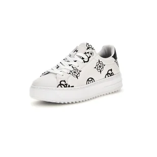 Damskie Sneakersy GUESS DENESA4 FLPDS4FAL12-WHBLK – Biały - Sneakersy damskie - miniaturka - grafika 1