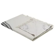 Koce - Koc Bawełniany 130 X 180 Cm Beżowo-czarny Berhampore - miniaturka - grafika 1