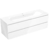 Szafki łazienkowe - Mexen Orio szafka łazienkowa 140 cm z umywalką Vela, 2 szuflady, biała połysk - 91A10-14047-2-BFF00-W23M00 - miniaturka - grafika 1