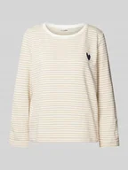 Bluzy damskie - Bluza o kroju comfort fit ze wzorem na całej powierzchni - miniaturka - grafika 1