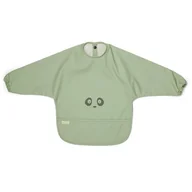 Śliniaki i fartuszki - Nuuroo - Śliniak Fartuszkowy Wodoodporny Z Kieszonką Luna Light Green Panda - miniaturka - grafika 1