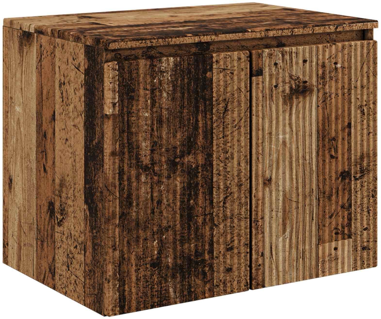 vidaXL vidaXL Wisząca Szafka Łazienkowa Stare drewno 62,5 x 44,5 x 50 cm