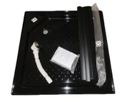 Brodziki prysznicowe - Brodzik czarny 80x80 kwadratowy 13,5 do mona 80 - miniaturka - grafika 1