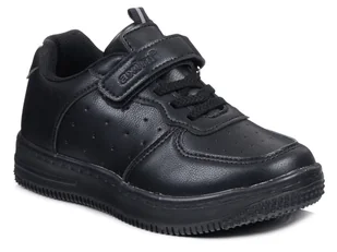 Buty dziecięce sportowe na rzepy skórzana wkładka czarne Axim 24394C -33 - Buty dla dziewczynek - miniaturka - grafika 1