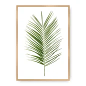 Plakaty - Dekoria Dekoria Plakat Palm Leaf Green 21 x 30 cm Ramka Złota 218A-000-06 - miniaturka - grafika 1