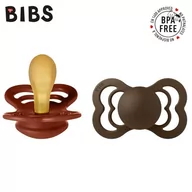 Smoczki uspokajające - BIBS Supreme 2 - Pack Rust & Mocha m Smoczek Symetryczny Kauczuk Hevea - miniaturka - grafika 1
