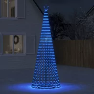Oświetlenie świąteczne - vidaXL Stożkowa choinka z lampek, 688 niebieskich LED, 300 cm - miniaturka - grafika 1