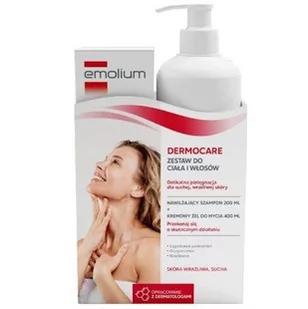 Emolium Dermocare Zestaw Szampon do włosów, 200 ml + Żel do mycia, 400 ml - Zestawy kosmetyków damskich Emolium Dermocare Zestaw Szampon do włosów, 200 ml + Żel do mycia, 400 ml - Zestawy kosmetyków damskich - miniaturka - grafika 1