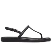 Sandały damskie - Sandały Crocs Miami Thong Flip 209793-001 - czarne - miniaturka - grafika 1
