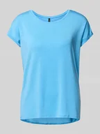 Koszulki i topy damskie - T-shirt o luźnym kroju z mieszanki lyocellu model ‘AVA’ - miniaturka - grafika 1