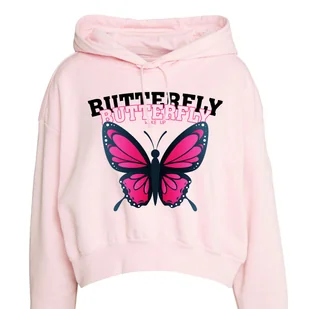 RÓŻOWA BLUZA Damska BUTTERFLY WAKE UP Motywacyjne Mix Wzorów Rozmiar 146 cm - Zestawy upominkowe - miniaturka - grafika 1