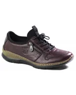 Półbuty damskie - PÓŁBUTY RIEKER - N32G0-35 RED - Rieker - miniaturka - grafika 1