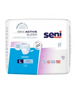Seni Active Super Majtki chłonne L, 10 sztuk - Pieluchy dla dorosłych - miniaturka - grafika 1
