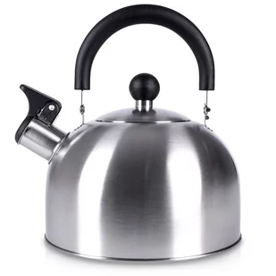 Excellent Houseware Czajnik z gwizdkiem stalowy srebrny 2,5 l - Czajniki na gaz - miniaturka - grafika 1