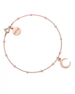 Bransoletki - Bransoletka z księżycem z różowego złota - miniaturka - grafika 1
