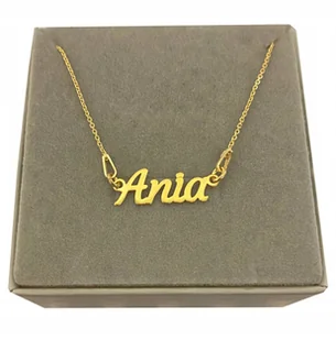 Naszyjnik imię z imieniem Ania srebro 925 zł - Naszyjniki - miniaturka - grafika 1