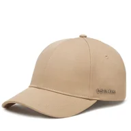 Czapki damskie - Czapka z daszkiem Calvin Klein Cotton Twill Cap K60K612910 Szary - miniaturka - grafika 1