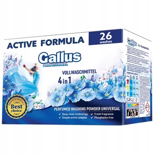 GALLUS 4w1 Professional UNIWERSAL proszek z enzymami do prania 1,3kg - Środki do prania - miniaturka - grafika 1