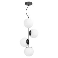 Lampy sufitowe - NOWOCZESNA LAMPA WISZĄCA CZARNA STELVIO W4 - miniaturka - grafika 1
