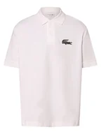 Koszulki i topy damskie - Lacoste Koszulka polo z aplikacją z logo Mężczyźni,Kobiety Bawełna biały jednolity, M - miniaturka - grafika 1