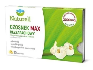 USP Zdrowie NATURELL Czosnek Max Bezzapachowy 90 kaps 3480022 - Serce i układ krążenia - miniaturka - grafika 1