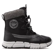 Buty dla chłopców - Śniegowce Geox J Flexyper G.B Abx A J26APA 054FU C9999 S Czarny - miniaturka - grafika 1