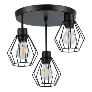 Lampa sufitowa wisząca żyrandol Led E27 oprawa Loft Brylant - Lampy sufitowe - miniaturka - grafika 1