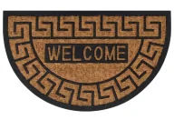 Wycieraczki - Półokrągła wycieraczka welcome z napisem B8-C33 - miniaturka - grafika 1