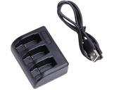 Ładowarki i akumulatory - Ładowarka Na 3X Bateria / Akumulator Ahdbt-501 Do Gopro Hero 5 Black - miniaturka - grafika 1