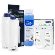 Akcesoria i części do ekspresów do kawy - Zestaw Do Delonghi, Filtr DLSC002 2 szt, EcoDecalk 551329602 200ml, Aqualogis Latteo 250ml - miniaturka - grafika 1