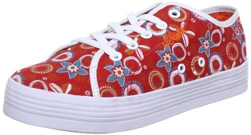 s.Oliver Sneakersy dziewczęce, czerwony - Rot Red Comb 597-39 EU