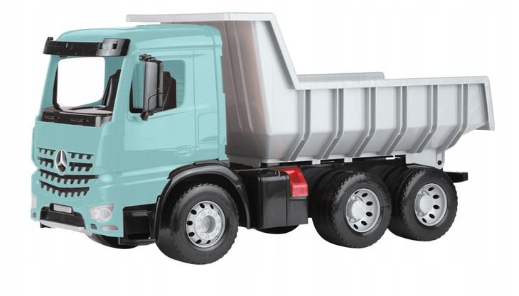 Duże Auto Wywrotka Mercedes Actros 3 Osie Maxi Lena 63 Cm Błękitna 5-02148