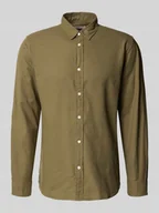 Koszule męskie - Koszula casualowa o kroju slim fit z czystej bawełny model ‘OWEN’ - miniaturka - grafika 1