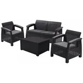 Meble ogrodowe - Zestaw mebli ogrodowych KETER Corfu Box 258979 Grafitowo-szary - miniaturka - grafika 1