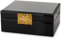 Szkatułka kasetka na biżuterię szklana glamour 8x19x15 179049 - Biżuteria - akcesoria - miniaturka - grafika 1