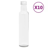Pojemniki kuchenne - vidaXL vidaXL Małe szklane butelki z zakrętkami 260 ml 10 szt 150714 - miniaturka - grafika 1