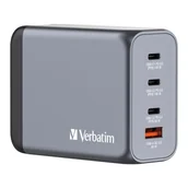 Ładowarki do telefonów - Ładowarka sieciowa Verbatim GaN GNC-200 3xUSB-C PD (2x100W+65W) 1xUSB-A QC 3.0 - miniaturka - grafika 1