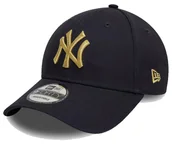 Czapki damskie - Czapka NEW ERA z daszkiem NYY Metallic 9FORTY Cap Granatowa - miniaturka - grafika 1