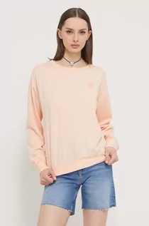 Bluzy damskie - Roxy bluza damska kolor pomarańczowy gładka - grafika 1
