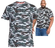 Koszulki męskie - DUŻE ROZMIARY T-shirt Gaston moro szary DUKE D555 3XL obw. 148cm - miniaturka - grafika 1