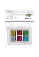 Zabawki kreatywne - Drucik florystyczny 0,3mm 3,6m 6 kolorów - miniaturka - grafika 1