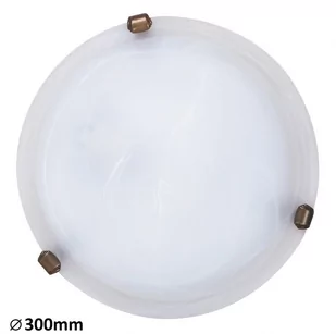 Rabalux Kinkiet PLAFON nowoczesna Oprawa sufitowa LAMPA ścienna ALABASTRO 3203 IP20 Patyna biały - Lampy ścienne - miniaturka - grafika 2