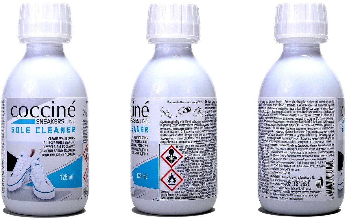 Korektor PŁYN CZYSZCZĄCY BIAŁĄ ZELÓWKĘ PODESZWĘ Butów WYBIELACZ do podeszew