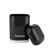 Pojemniki kuchenne - Kuchenny retro pojemnik na suche produkty, 1,5 l, czarny - miniaturka - grafika 1