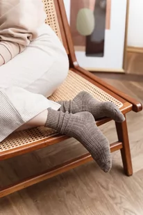 Skarpety 044-003 Melanż Beż Melanż Beżowy (Rozmiar 35/37) - Skarpetki damskie - miniaturka - grafika 2