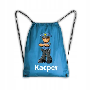 Worek Szkolny Na Buty Plecak WF Policjant Szerf - Plecaki worki - miniaturka - grafika 1