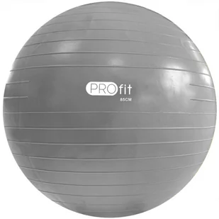 ProFit Piłka gimnastyczna 85 cm srebrna z pompką DK 2102 P5165-0 - Piłki do ćwiczeń - miniaturka - grafika 1