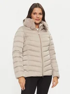 Kurtki damskie - Geox Kurtka puchowa Calithe W4626T T3122 F5025 Beżowy Regular Fit - miniaturka - grafika 1