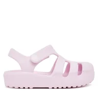 Buty dla dziewczynek - Sandały Crocs Classic Fisherman T 210626 Różowy - miniaturka - grafika 1