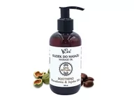 Olejki i świece do masażu - Naturalny wegański olejek do masażu VCee 200 ml Soothing Macadamia & Jojoba Oils - miniaturka - grafika 1